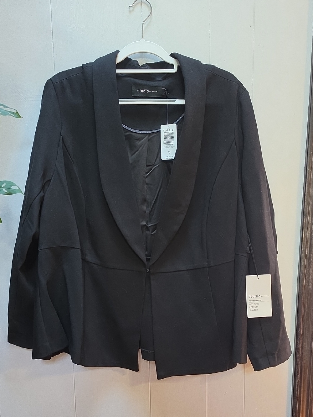 Studio by Torrid Ponte Stretch Uptown Peplum Blazer